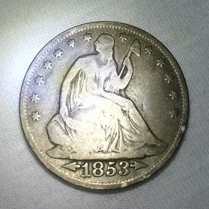 Liberty Seated Half Dollar with Ray's and Arrows